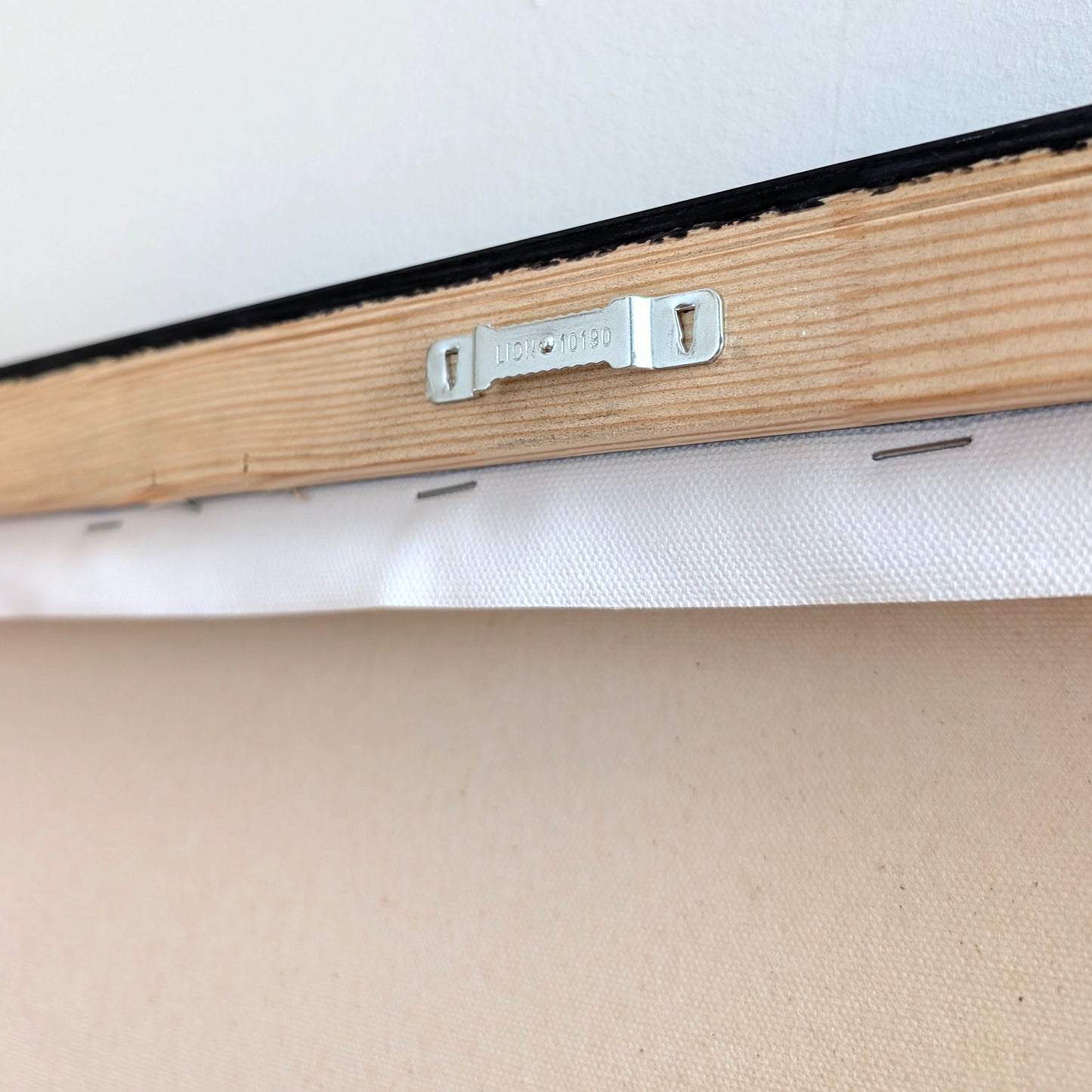 Leinwandbild hinten mit Rahmen und Aufhänger