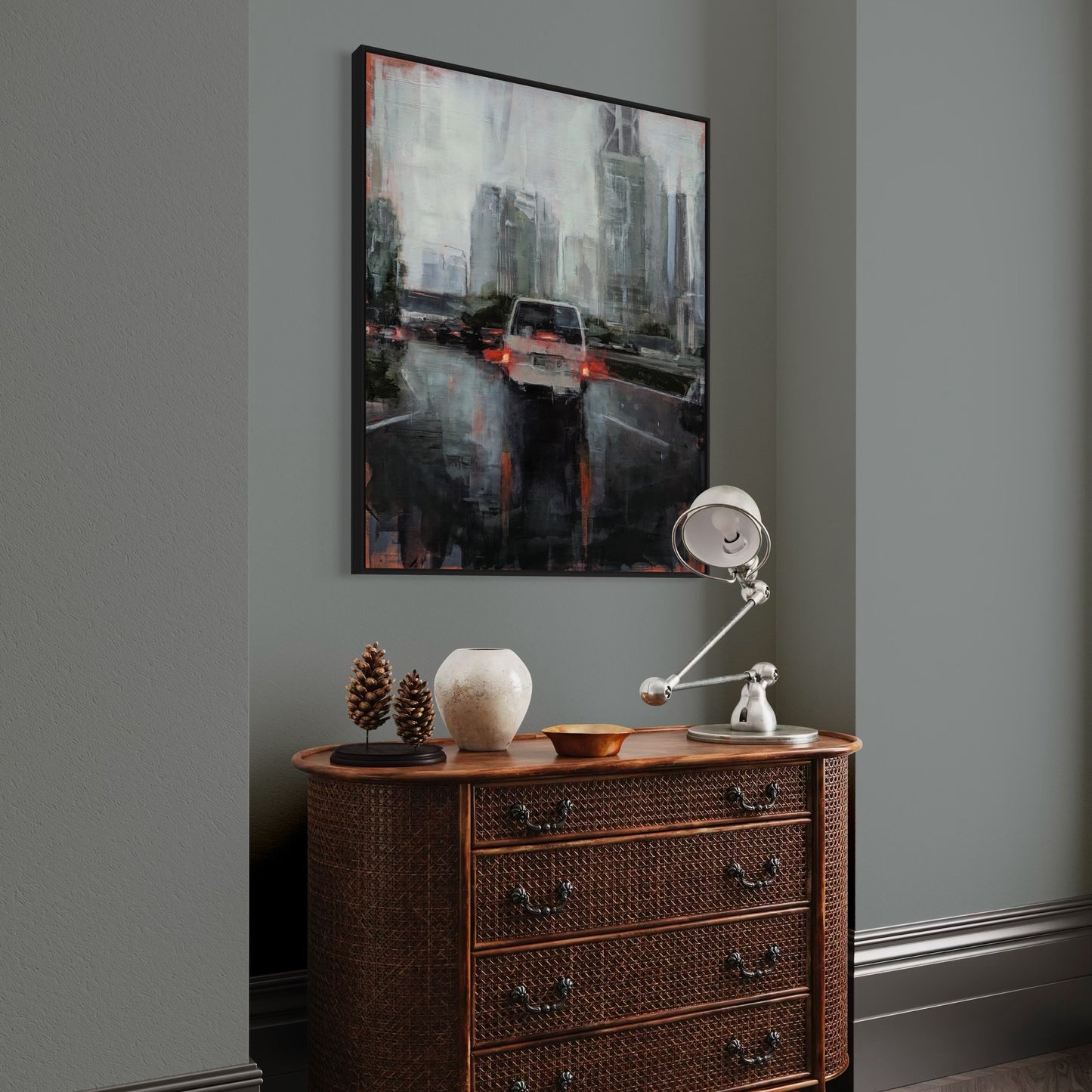 Leinwanddruck: Rain in KL 01