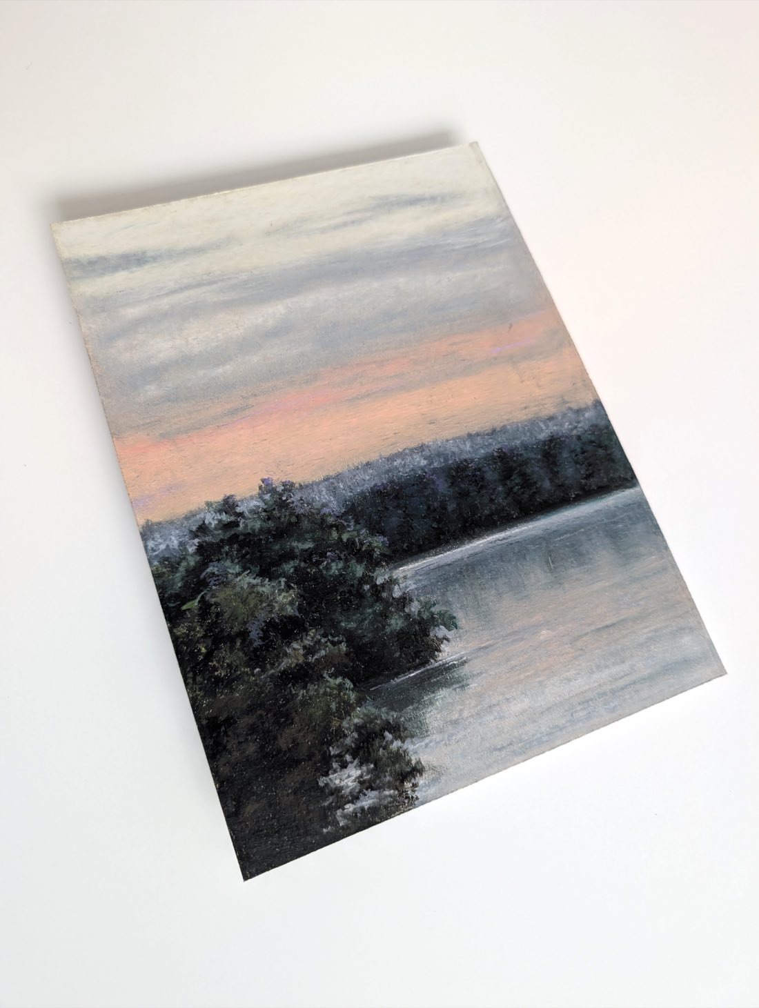 Havelblick II – Ölpastell auf Karton – Gemälde von Eduard Warkentin