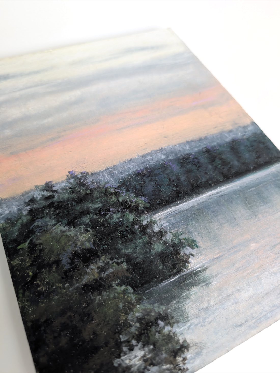 Havelblick II – Ölpastell auf Karton – Gemälde von Eduard Warkentin