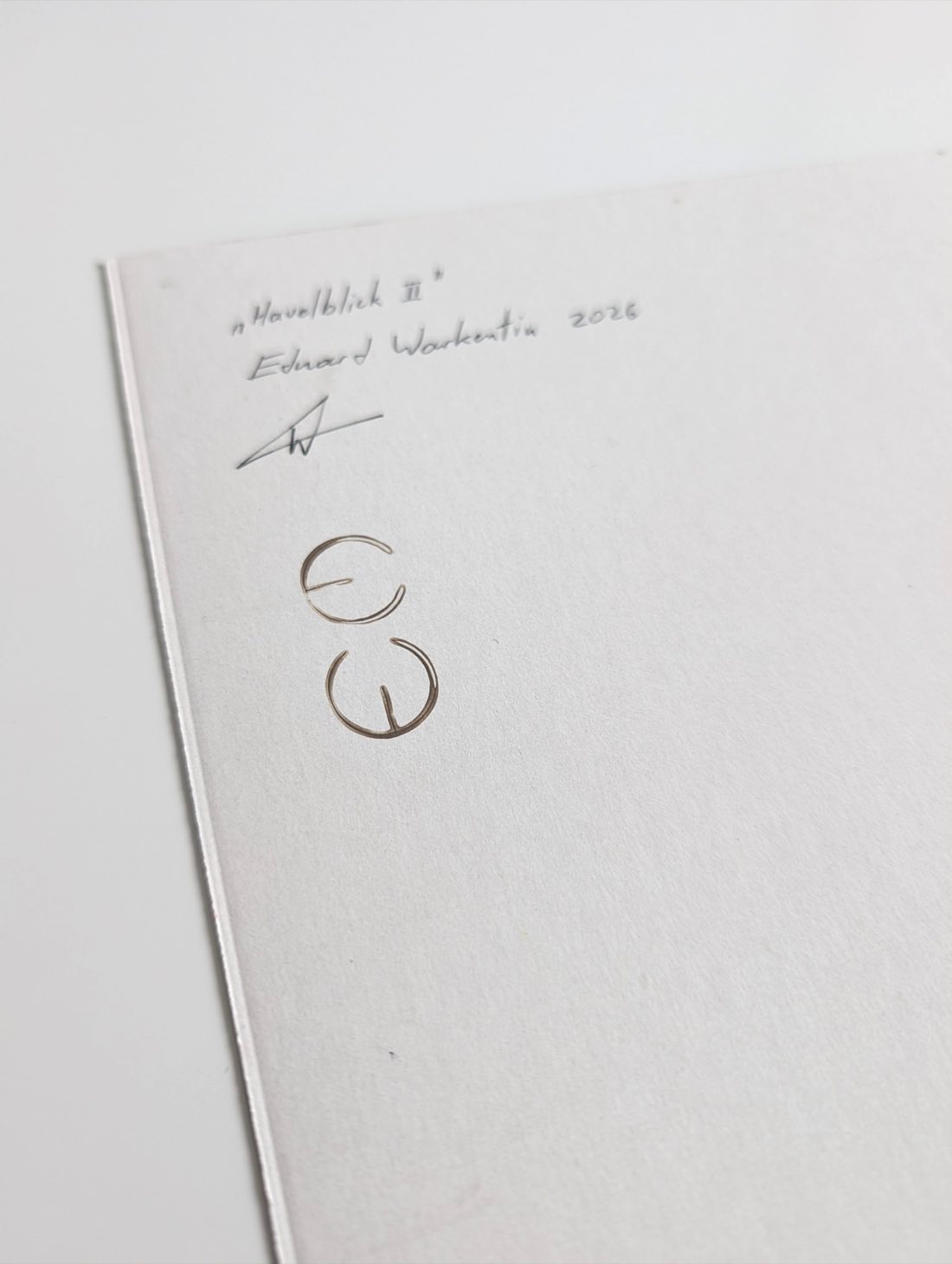 Havelblick II – Ölpastell auf Karton – Gemälde von Eduard Warkentin