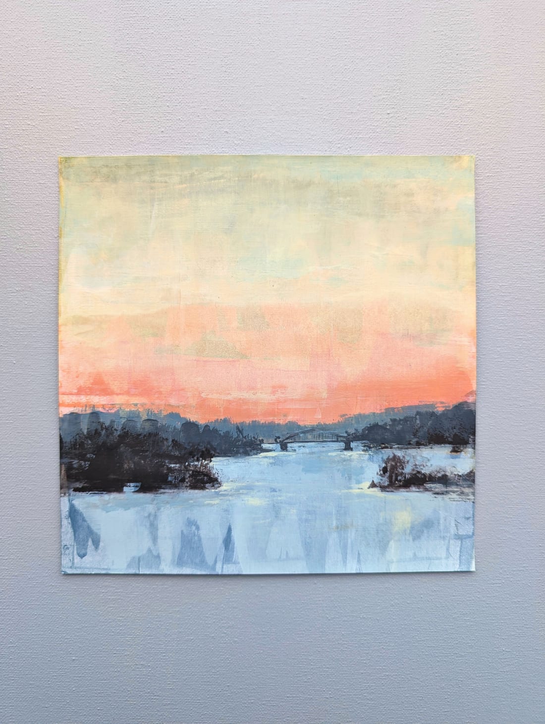 Havelblick – Gouache auf Papier – Gemälde von Eduard Warkentin