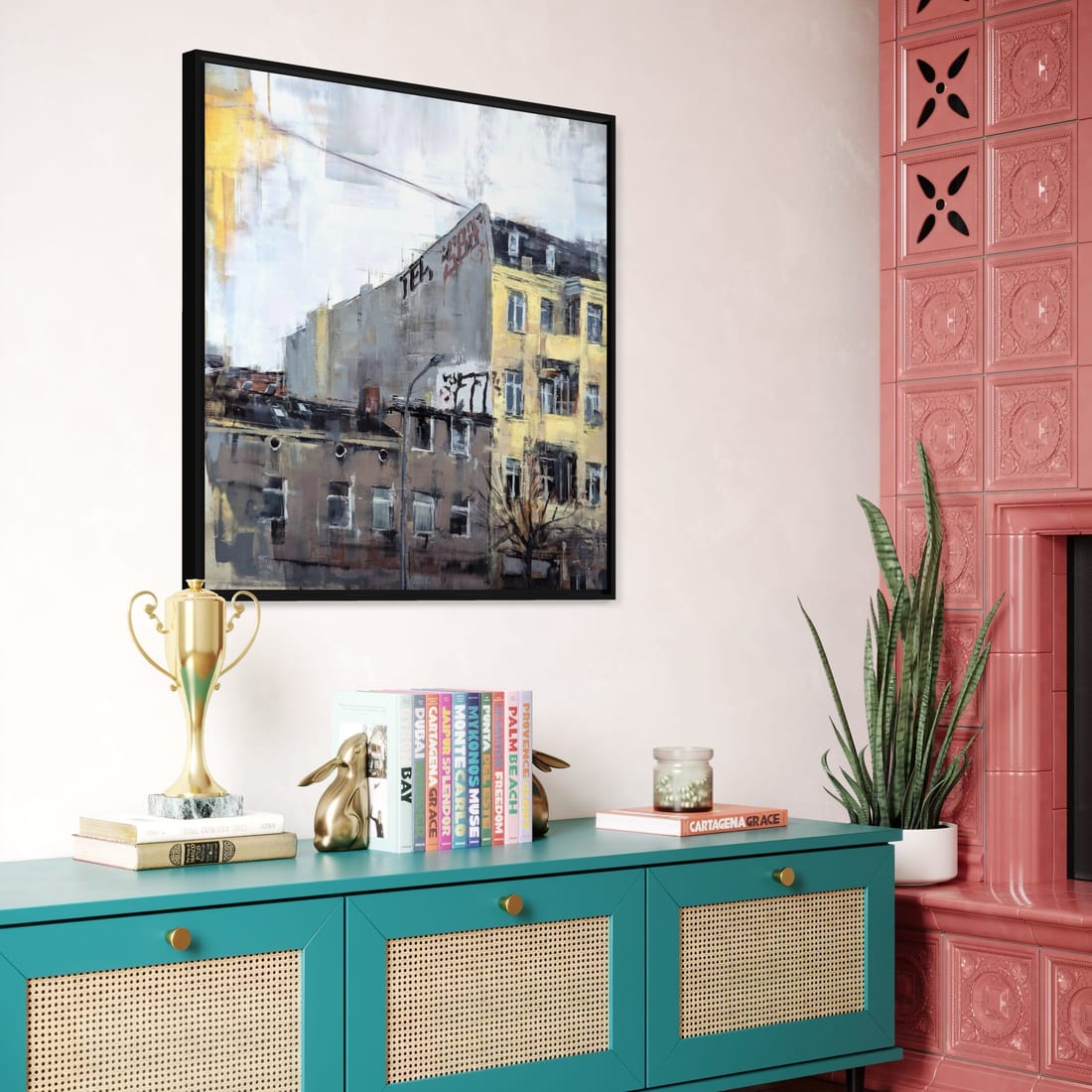POTSDAM_25_02 – Oil on Dibond – painting by Eduard Warkentin