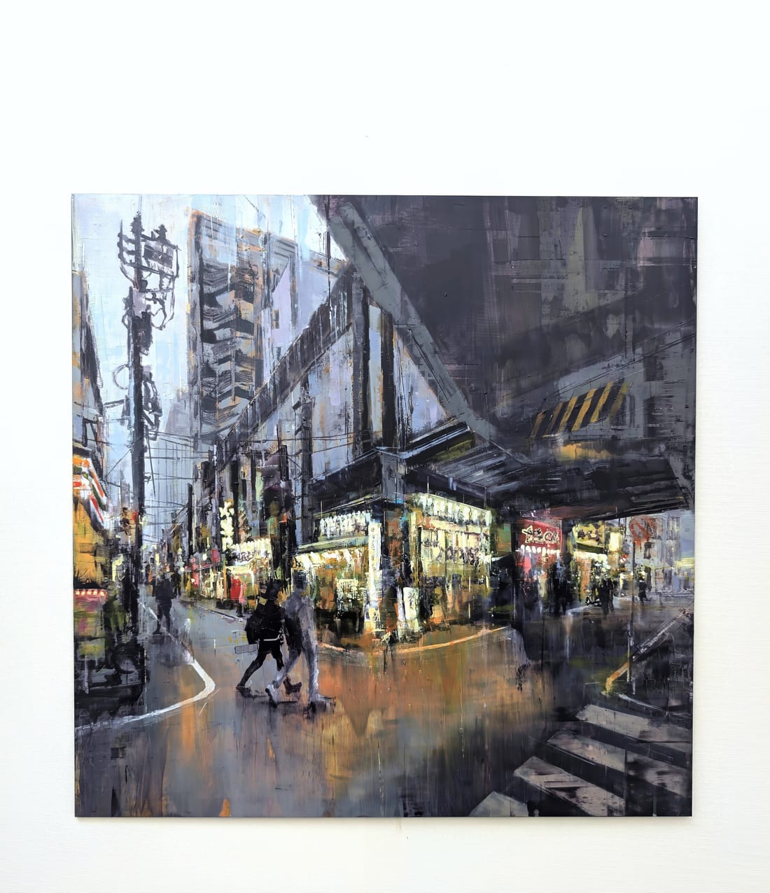 TOKYO_25_01: Asakusabashi – Öl auf Alu-Dibond – Gemälde von Eduard Warkentin