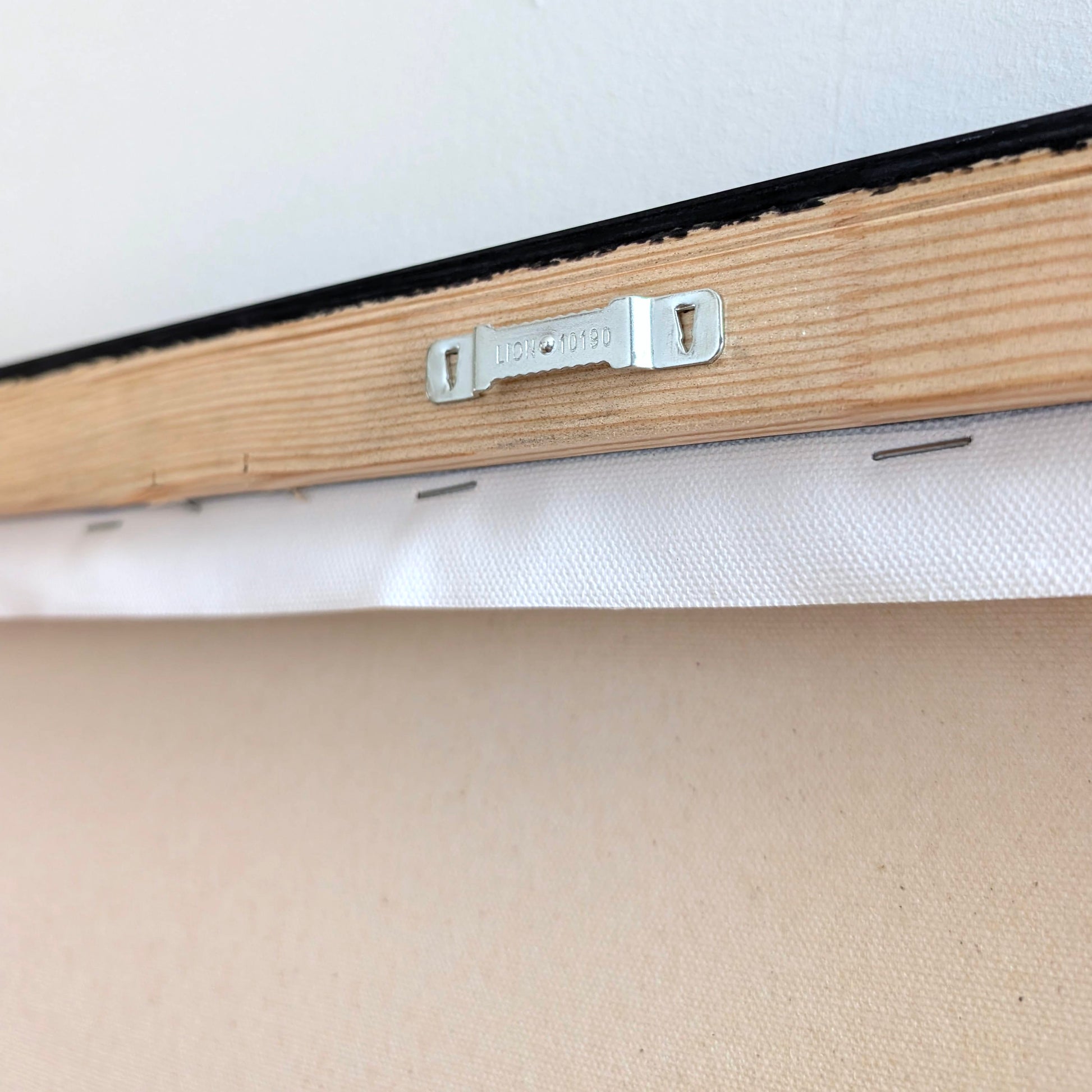 Leinwandbild hinten mit Rahmen und Aufhänger