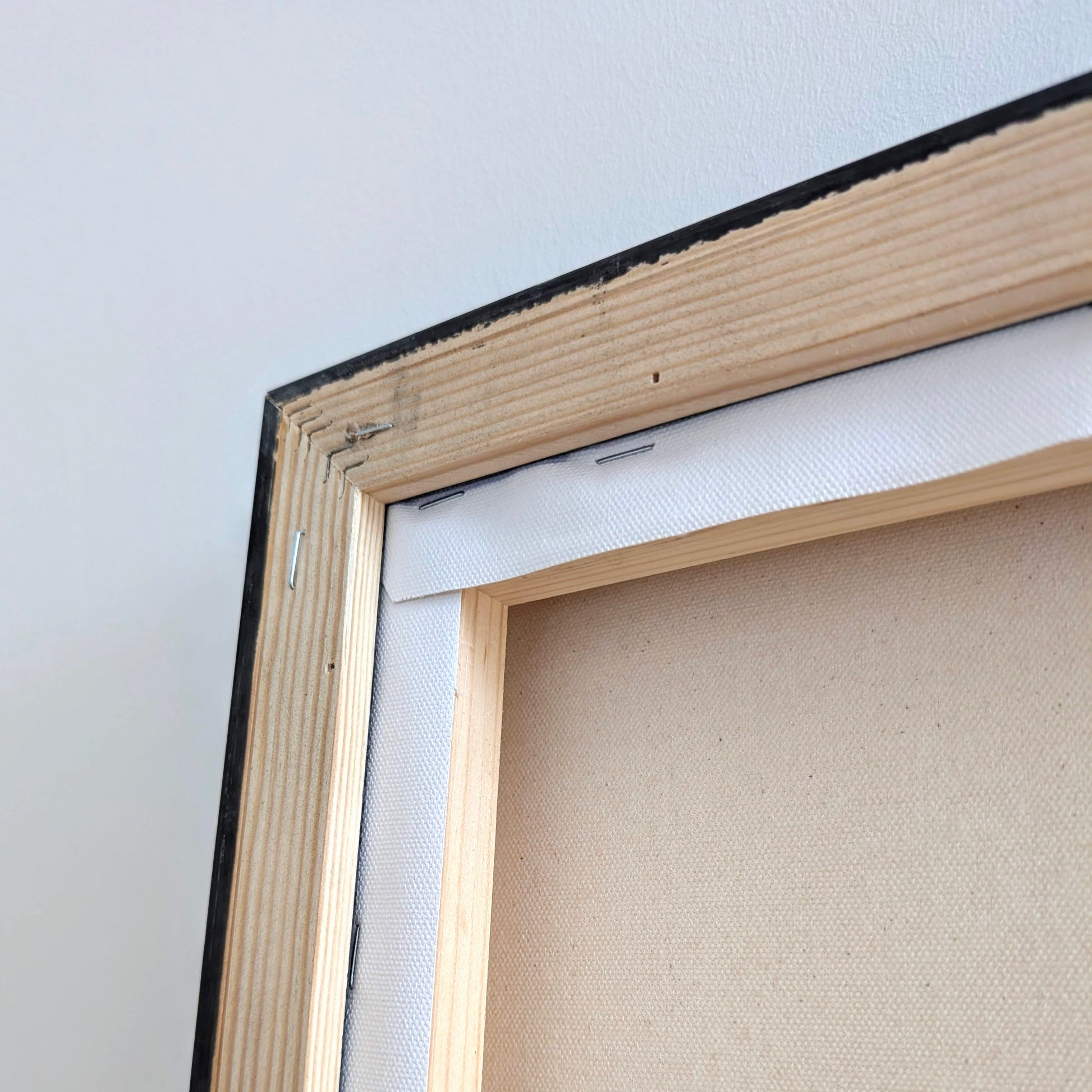 Leinwandbild von hinten, gerahmt