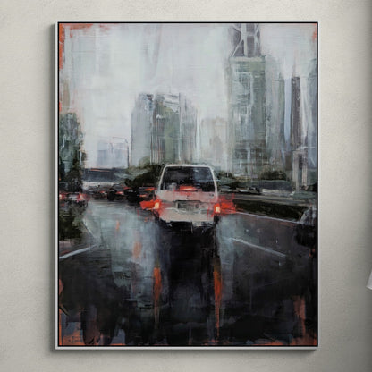 Canvas Print: Rain in KL 01