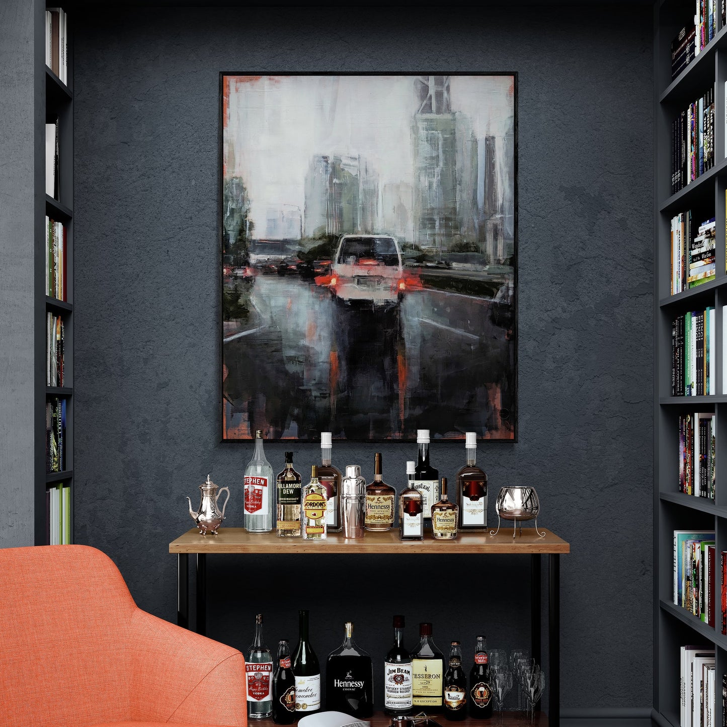 Canvas Print: Rain in KL 01