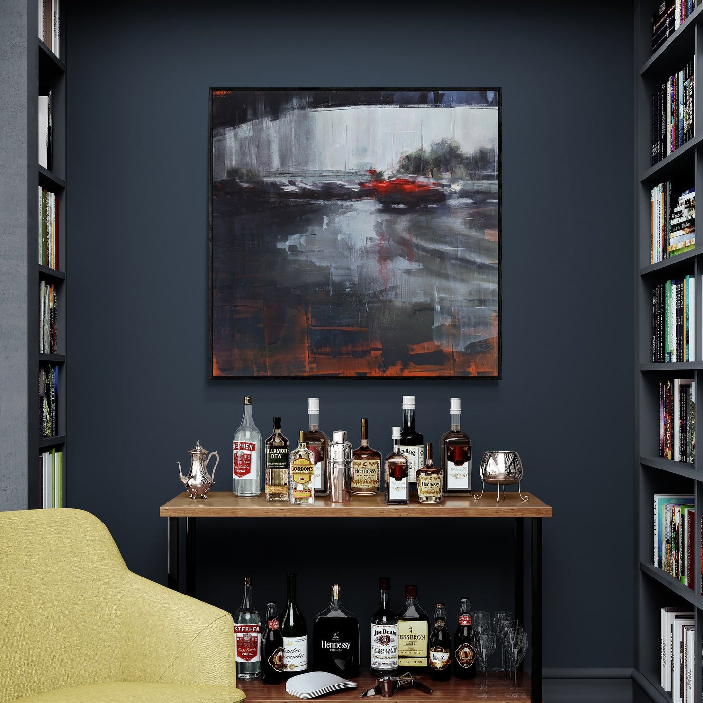 Canvas Print: Rain in KL 02