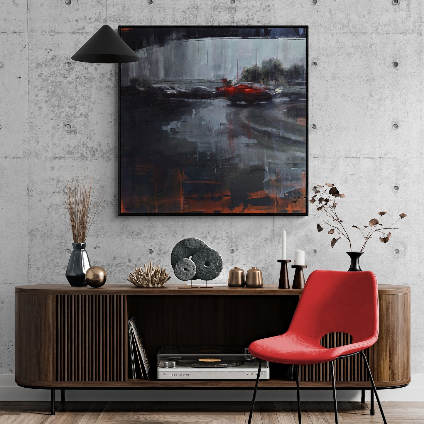 Canvas Print: Rain in KL 02