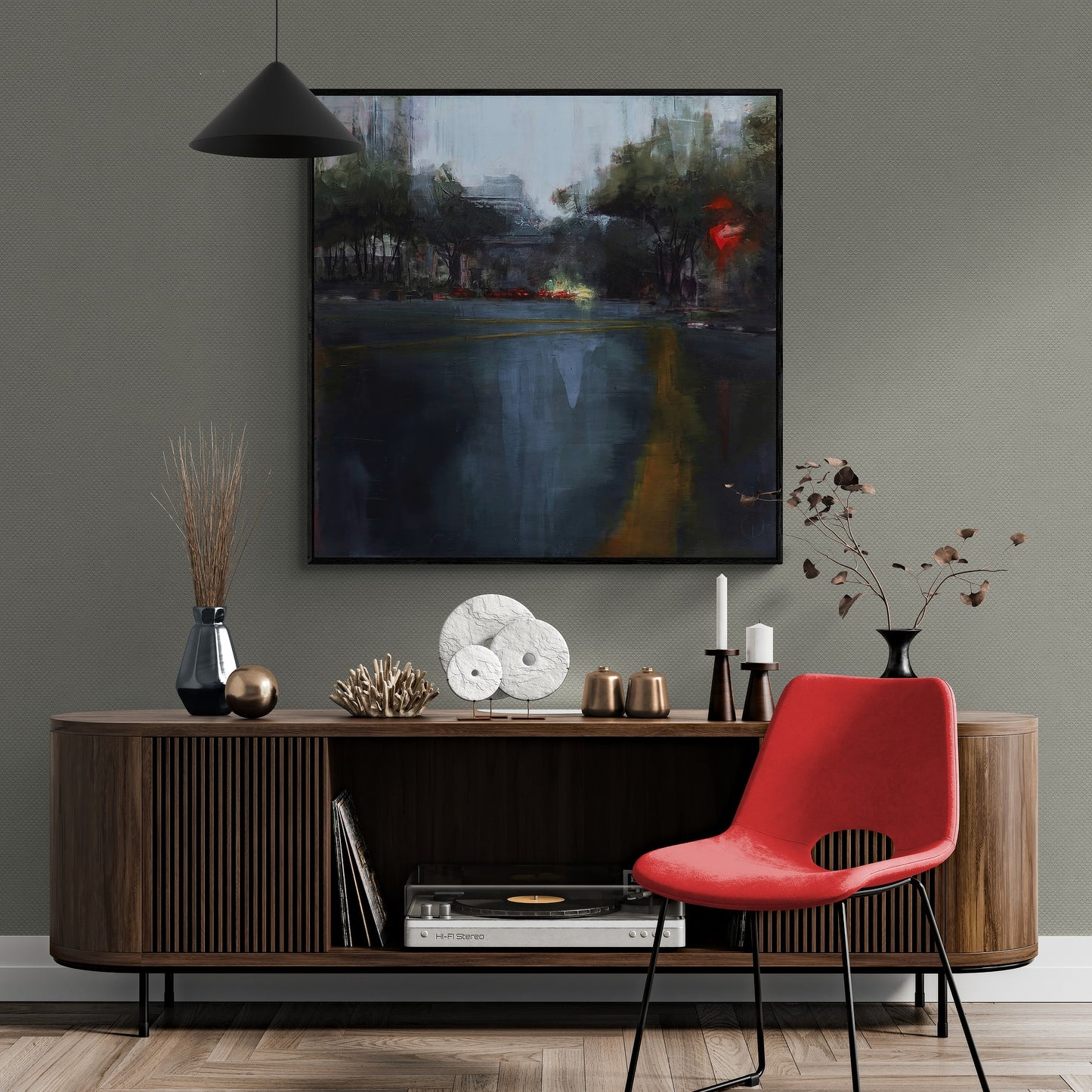 Canvas Print: Rain in KL 04