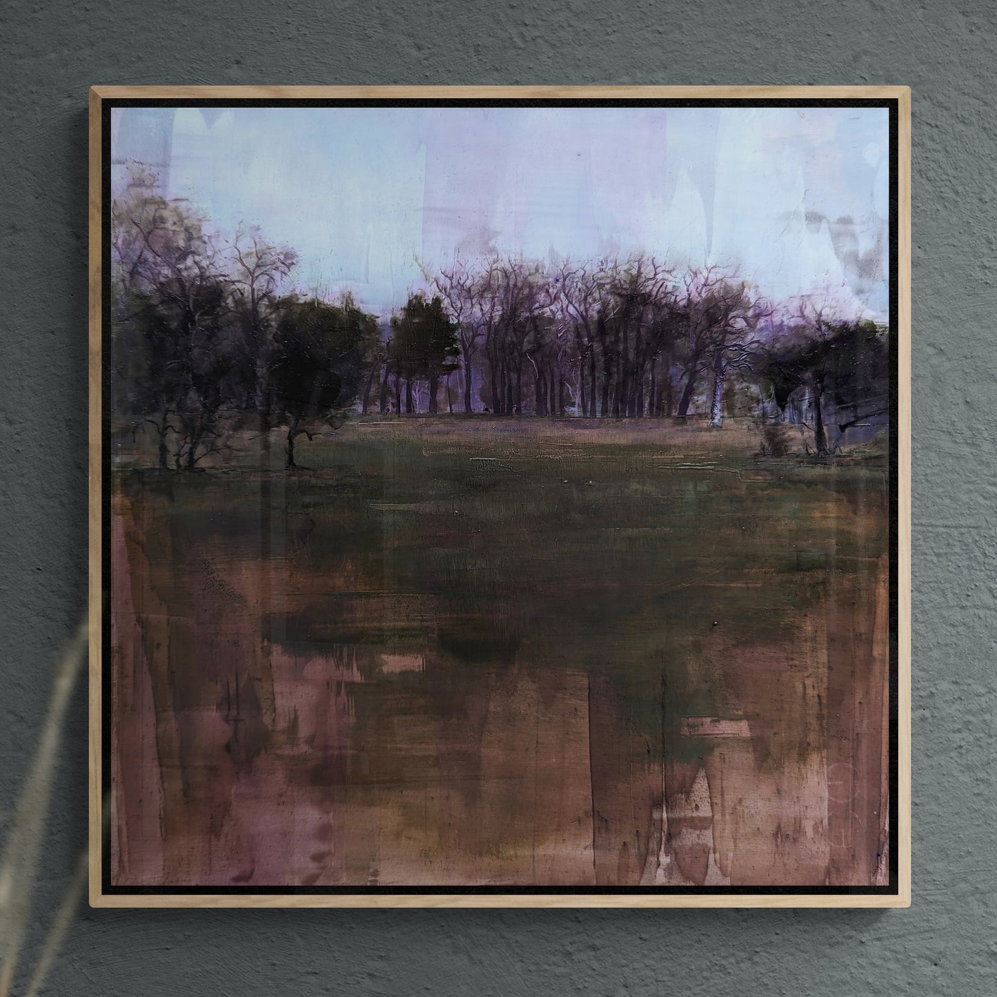 Leinwandbild: Winter. Dusk. Park.