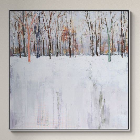 Leinwandbild: Winter im Park (Digitale Version)