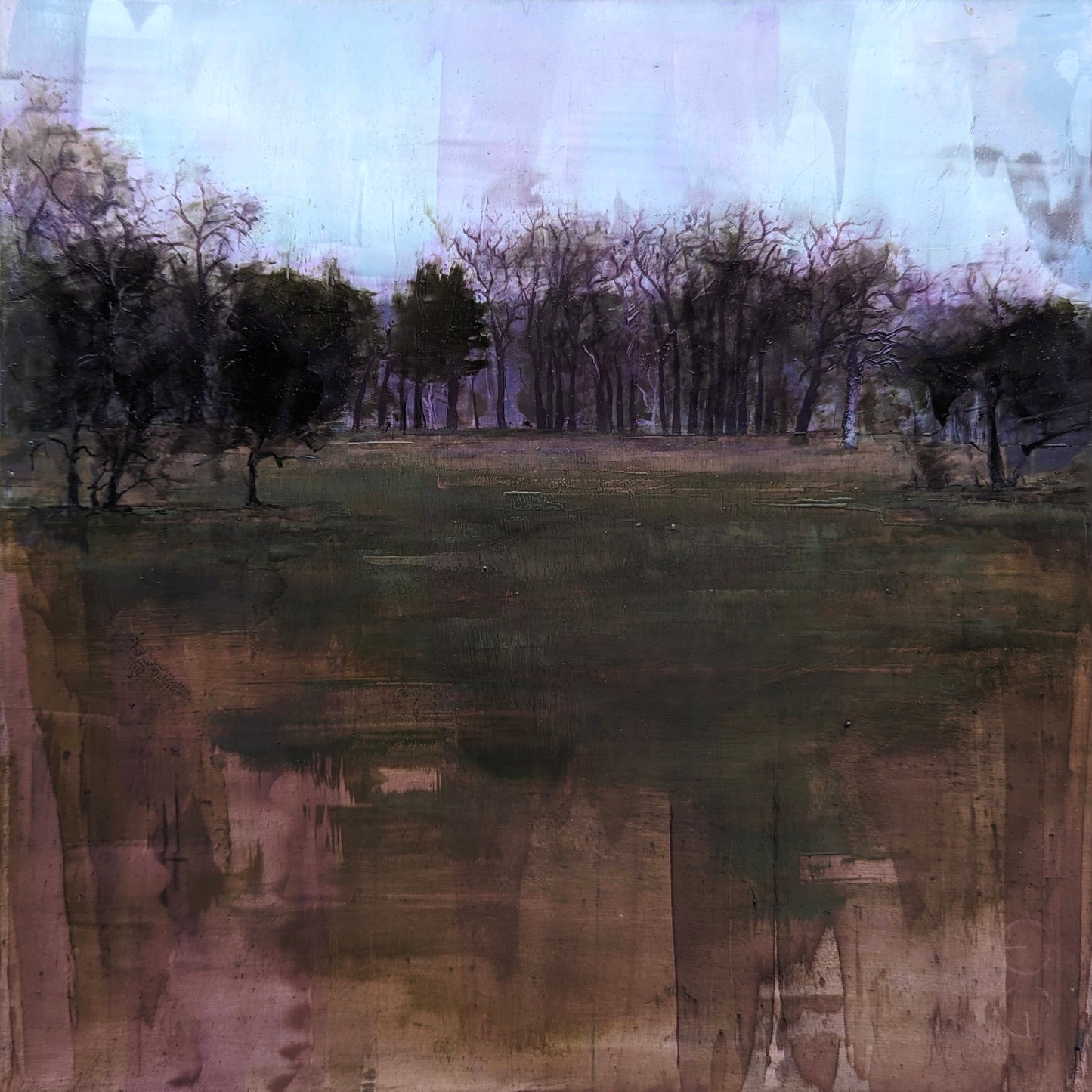 Winter. Dusk. Park. Original