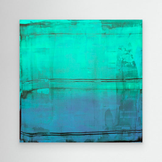 Leinwanddruck: Traces Aqua