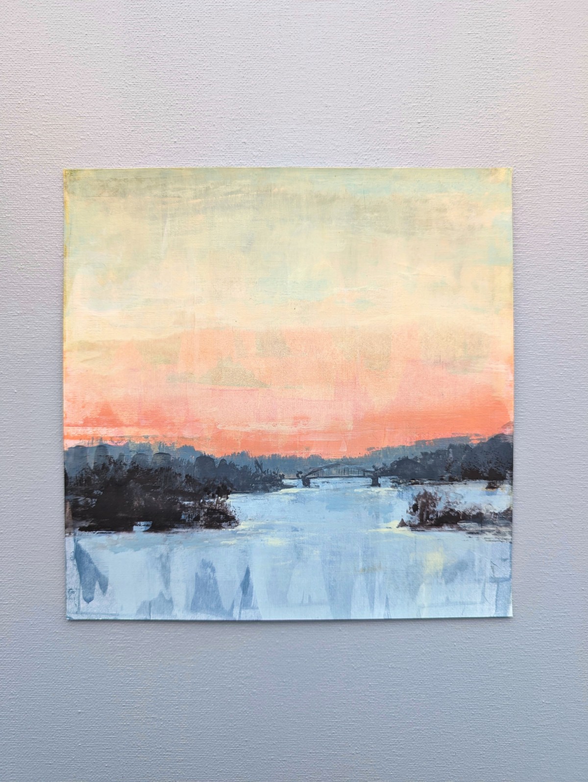 Havelblick – Gouache auf Papier – Gemälde von Eduard Warkentin