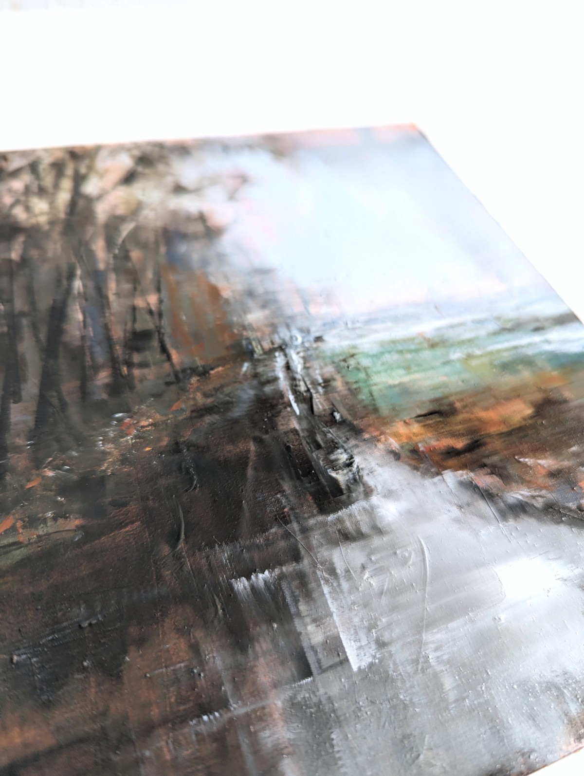 Nowhere 02 – Öl auf Papier – Gemälde von Eduard Warkentin