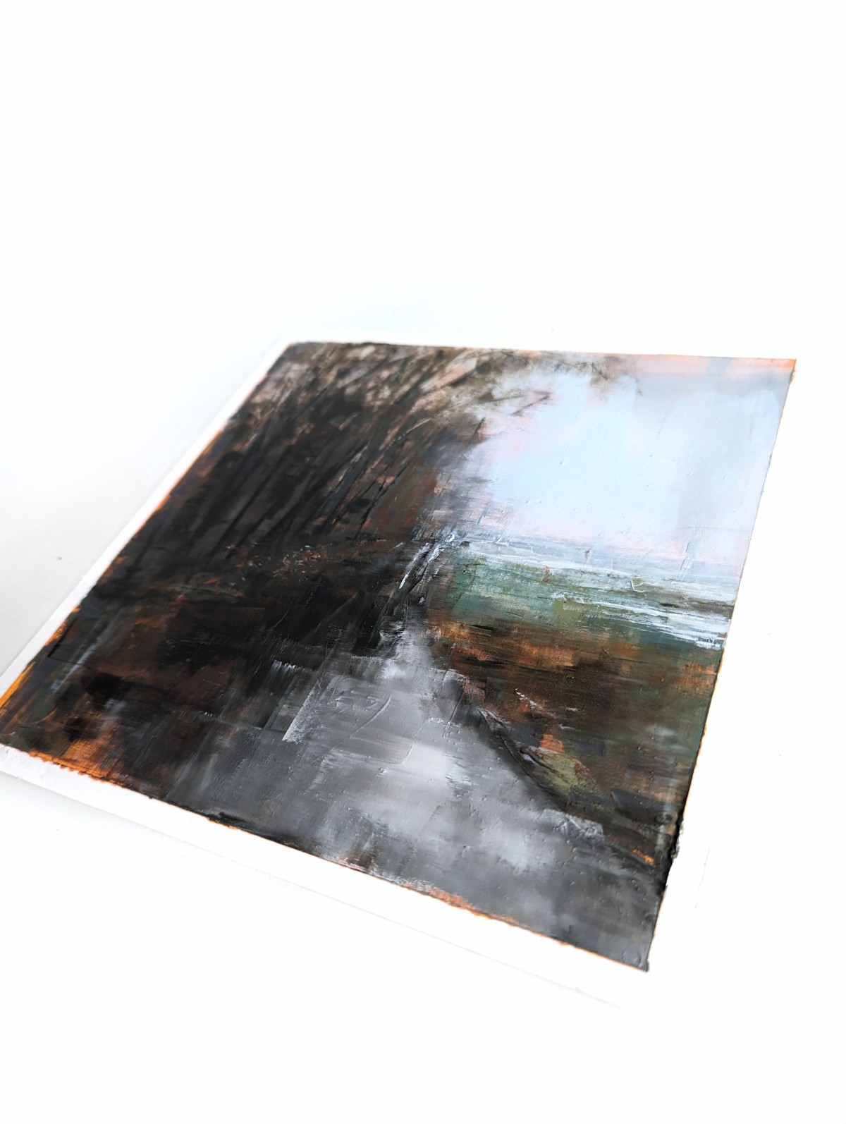 Nowhere 02 – Öl auf Papier – Gemälde von Eduard Warkentin