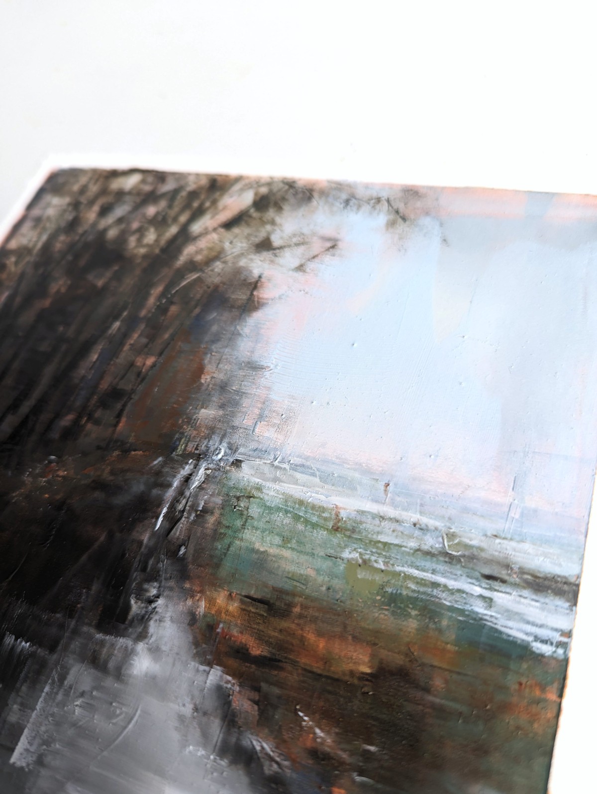 Nowhere 02 – Öl auf Papier – Gemälde von Eduard Warkentin