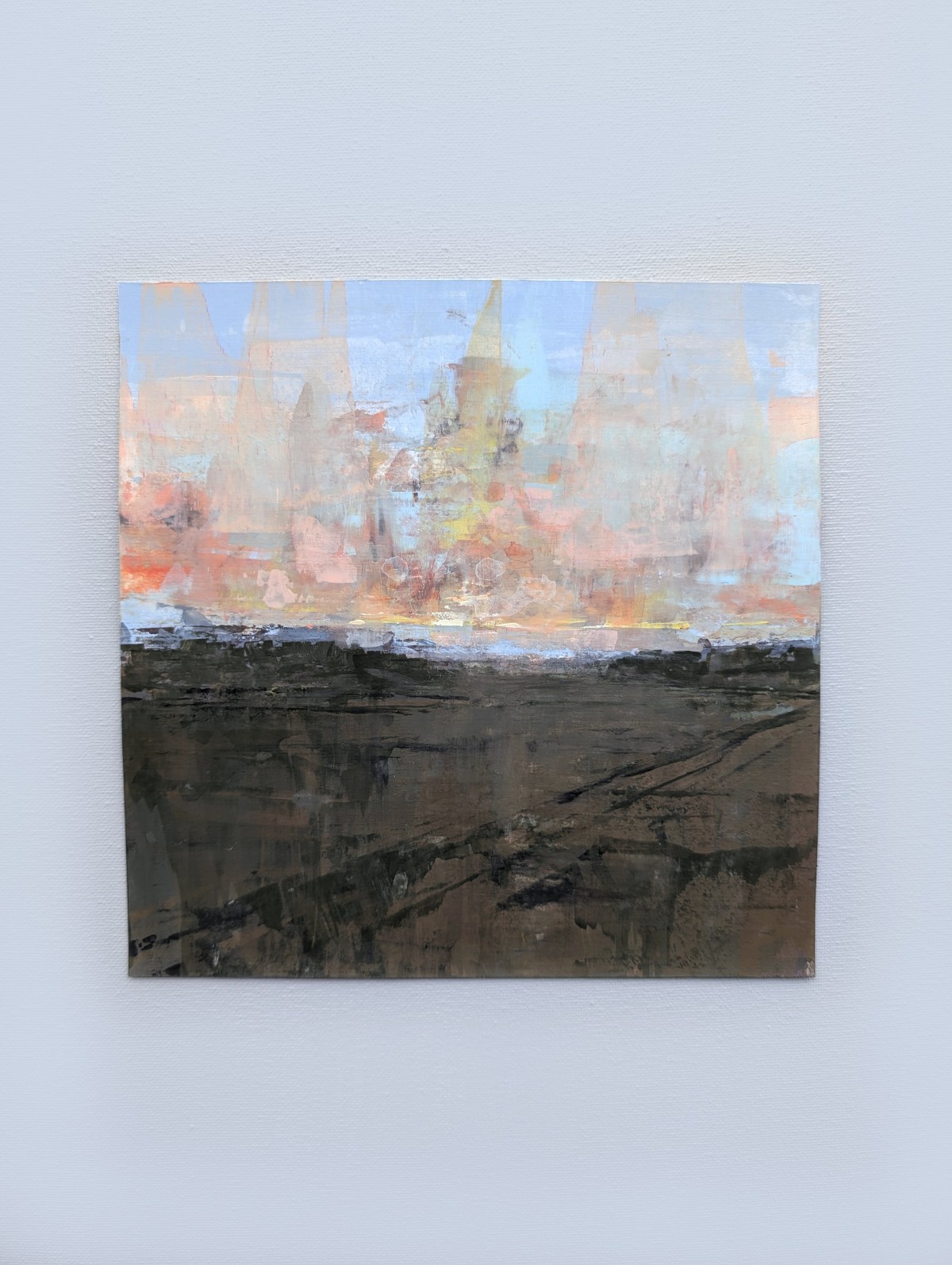 Sonnenuntergang – Gouache auf Papier – Gemälde von Eduard Warkentin