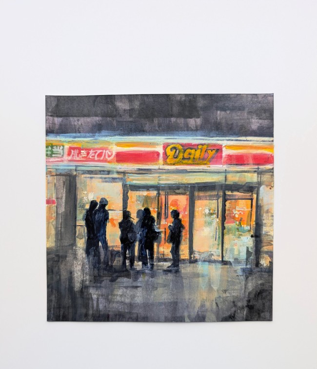 Treffpunkt – Gouache auf Papier – Gemälde von Eduard Warkentin