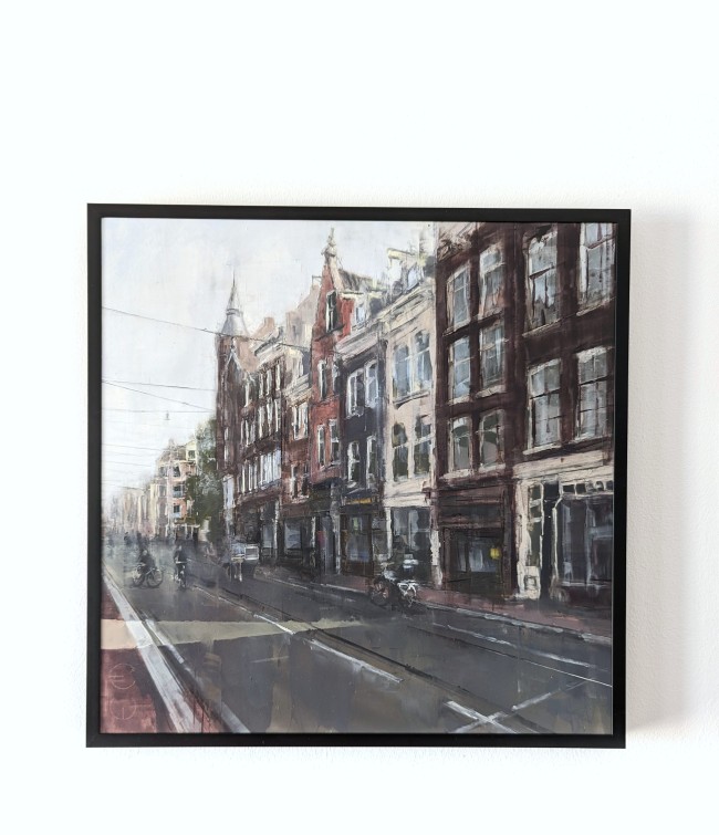 AMSTERDAM_24_01 – Öl auf Alu-Dibond – Gemälde von Eduard Warkentin