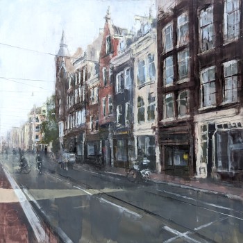 AMSTERDAM_24_01 – Öl auf Alu-Dibond – Gemälde von Eduard Warkentin