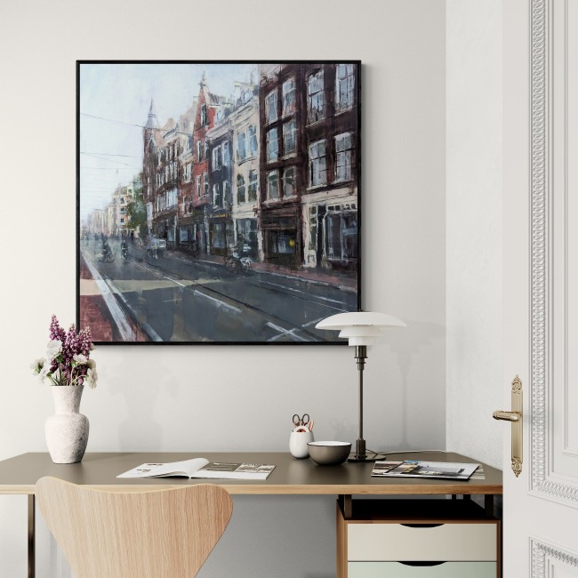 AMSTERDAM_24_01 – Öl auf Alu-Dibond – Gemälde von Eduard Warkentin