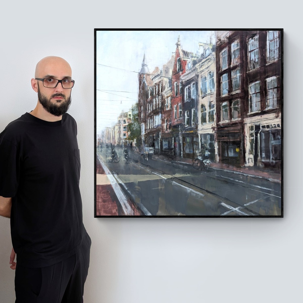 AMSTERDAM_24_01 – Öl auf Alu-Dibond – Gemälde von Eduard Warkentin