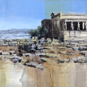 ATHEN_24_01 – Öl auf Alu-Dibond – Gemälde von Eduard Warkentin