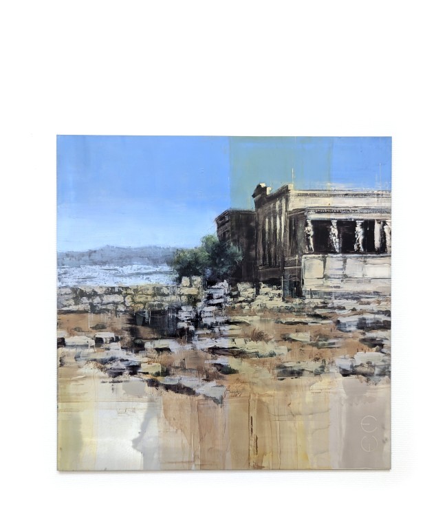 ATHEN_24_01 – Öl auf Alu-Dibond – Gemälde von Eduard Warkentin