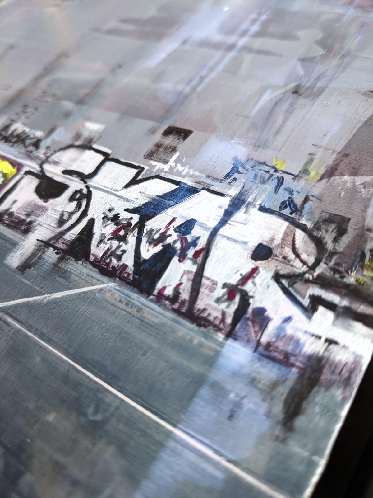 BERLIN_22_01 – Oil on wood – painting by Eduard Warkentin