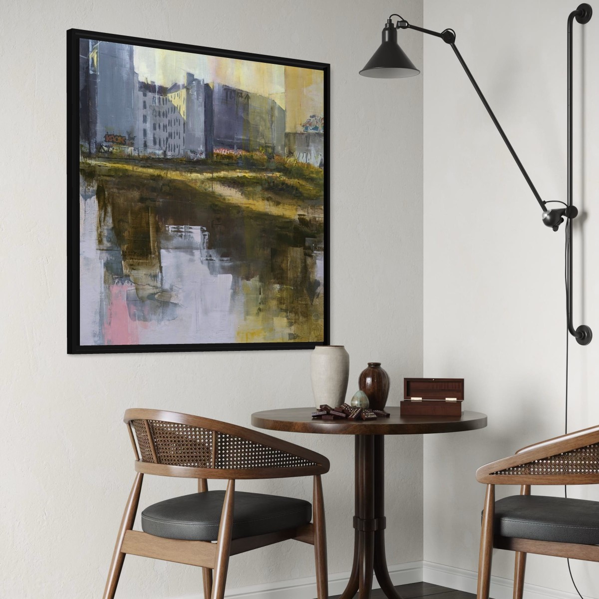 BERLIN_23_01 – Oil on wood – painting by Eduard Warkentin