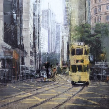 HONG_KONG_24_02 – Öl auf MDF – Gemälde von Eduard Warkentin