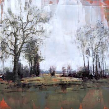 Sichtachse – Öl auf Alu-Dibond – Gemälde von Eduard Warkentin