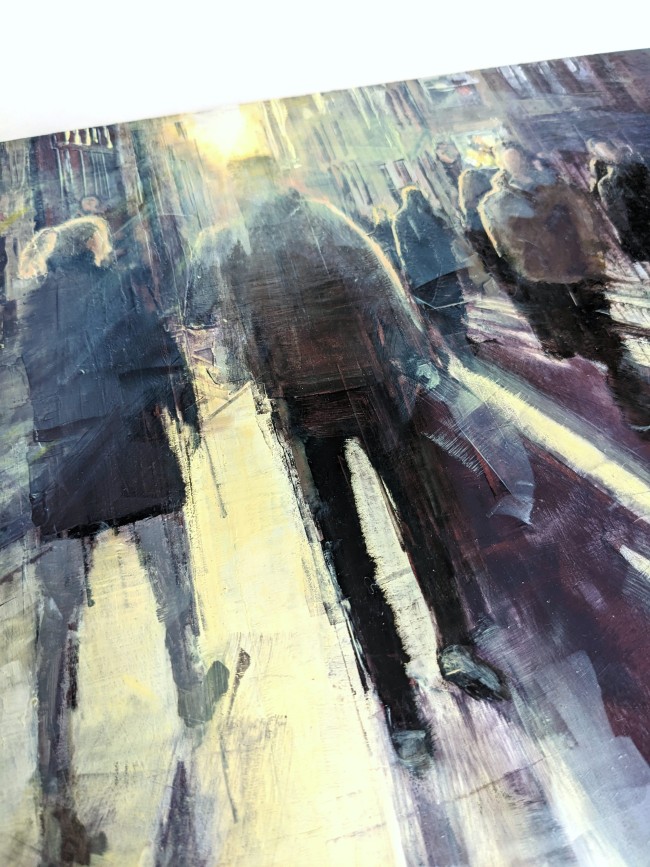 Sunset in Berlin – Öl auf MDF – Gemälde von Eduard Warkentin