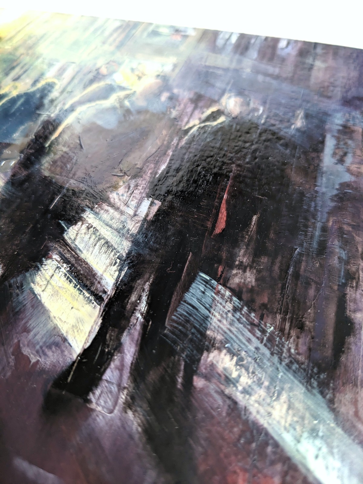 Sunset in Berlin – Öl auf MDF – Gemälde von Eduard Warkentin