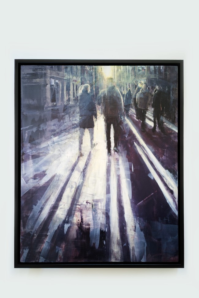 Sunset in Berlin – Öl auf MDF – Gemälde von Eduard Warkentin