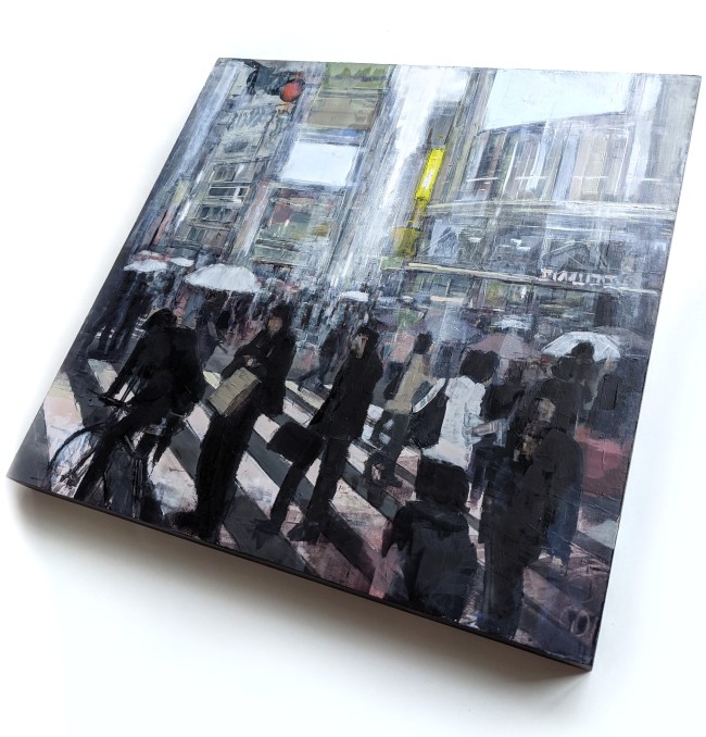 TOKYO_22_02 – Öl auf Holz – Gemälde von Eduard Warkentin