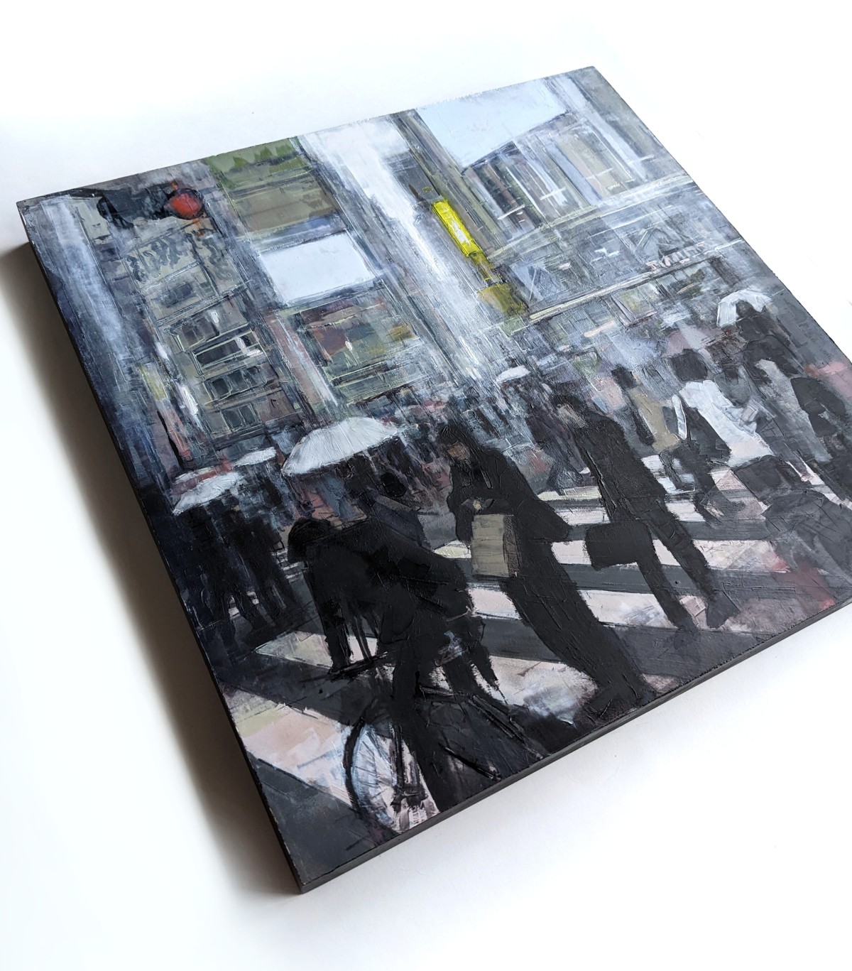 TOKYO_22_02 – Oil on wood – painting by Eduard Warkentin