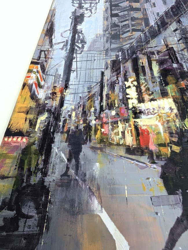 TOKYO_25_01: Asakusabashi – Öl auf Alu-Dibond – Gemälde von Eduard Warkentin